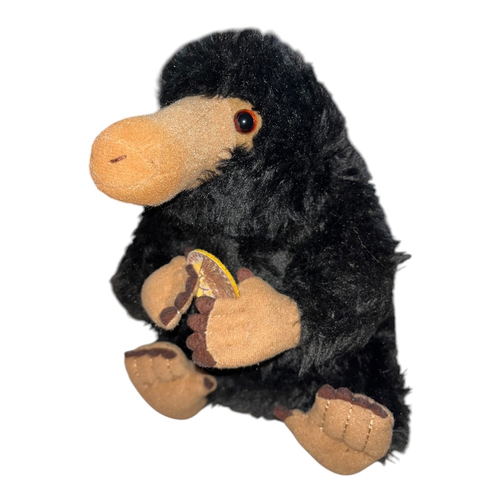 Noble Collection Fantastic Beasts Niffler Plush Black Gold Coin Wizarding World